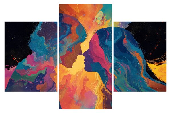 Tablou - Dragoste cosmică (90x60 cm)