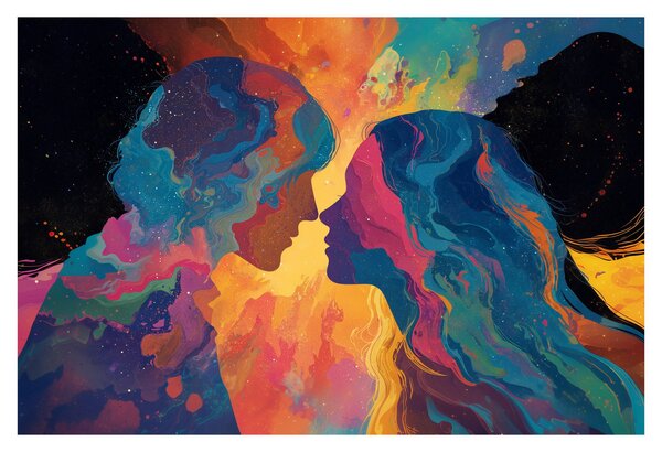 Tablou - Dragoste cosmică (90x60 cm)