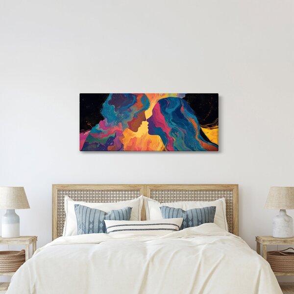 Tablou - Dragoste cosmică (120x50 cm)