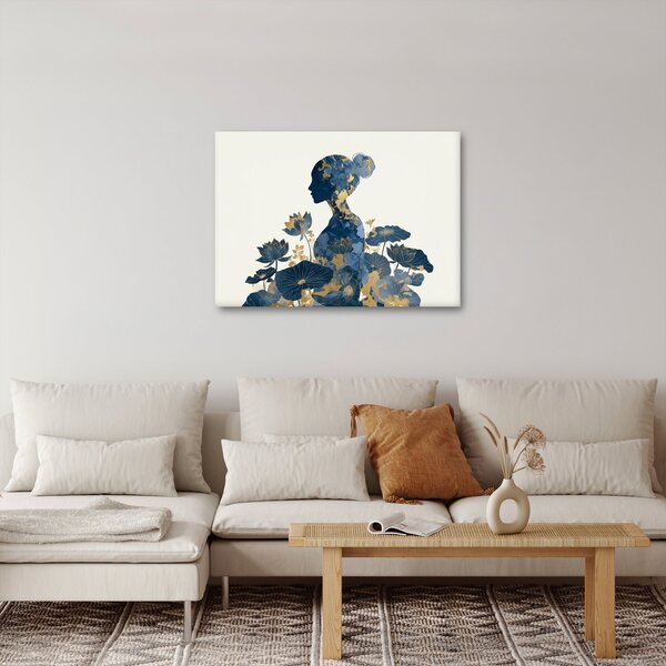 Tablou - Profil de femeie din marmură (70x50 cm)