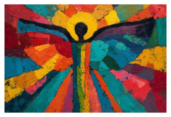 Tablou - Înger pictat (90x60 cm)
