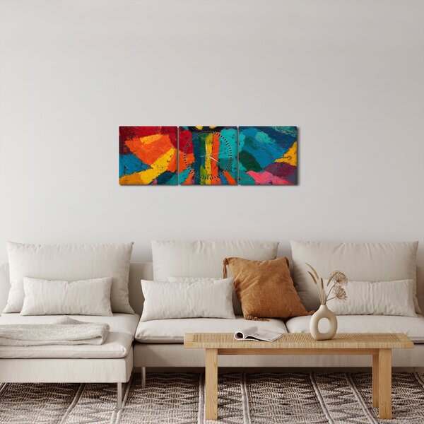 Tablou - Înger pictat (cu ceas) (90x30 cm)
