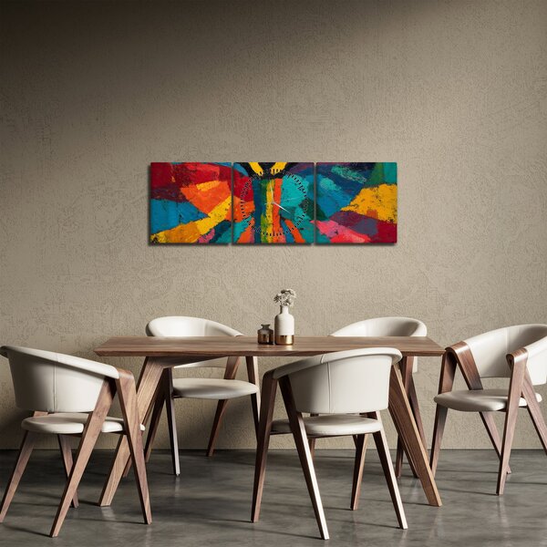 Tablou - Înger pictat (cu ceas) (90x30 cm)