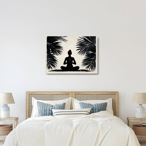 Tablou pe sticlă - Yoga (70x50 cm)
