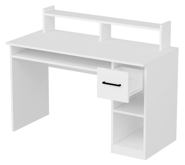 Birou ESLEM, alb, PAL melaminat, 120x55x93 cm