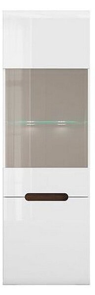 Vitrina AZTECA TRIO REG1W1D-19-6, alb, PAL/sticla securizata, 60x41x19