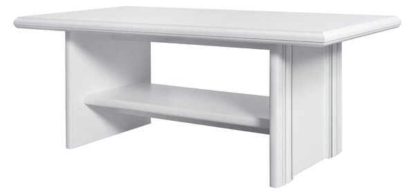 Masute cafea vintage IDENTO, alb, PAL, 130x65x51 cm