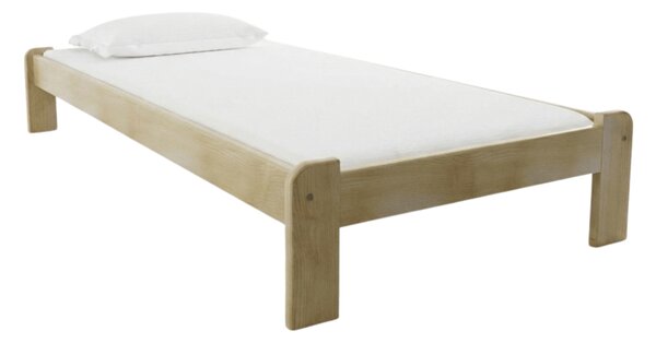 Pat de o persoana ADA 90x200 cm, pin Saltele: Cu saltele Sommera 18 cm, Somiera pat: Cu lamele drepte