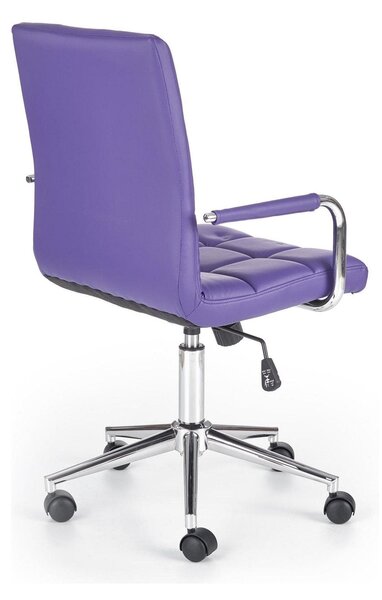 Scaun de birou GONZO 2, violet, piele ecologica, 53x60x98/110 cm