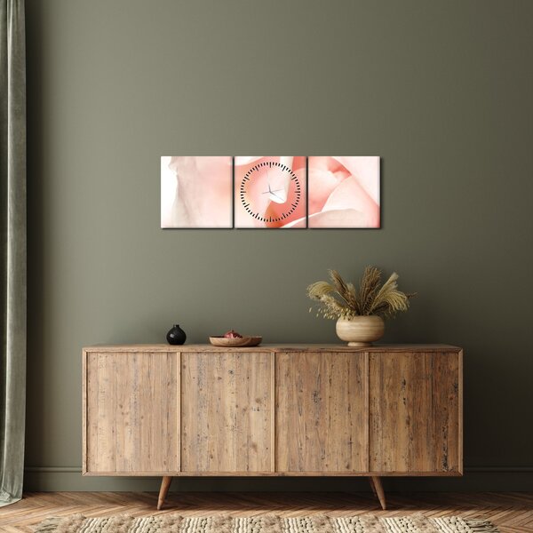 Tablou - Trandafiri (cu ceas) (90x30 cm)