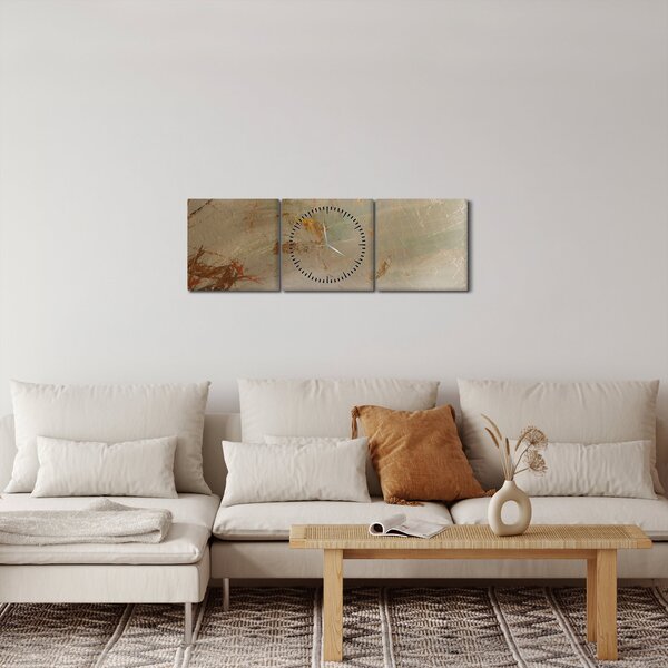 Tablou - Abstract texturat (cu ceas) (90x30 cm)
