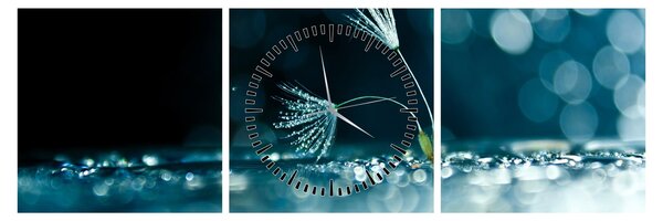 Tablou - Macro (cu ceas) (90x30 cm)