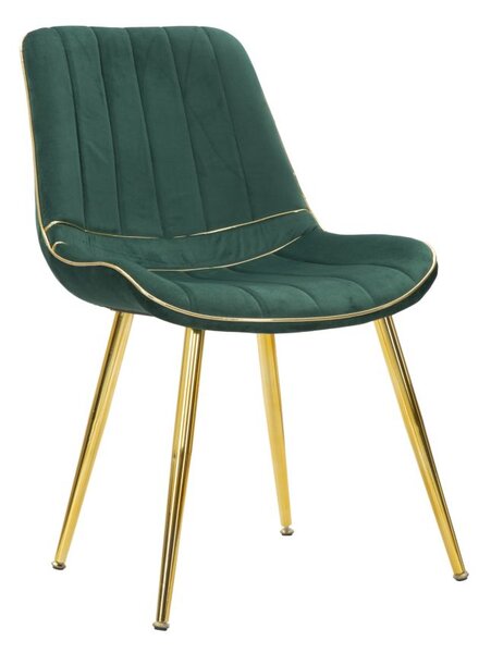 Set 2 scaune PARIS verde auriu (cm) 51X59X79