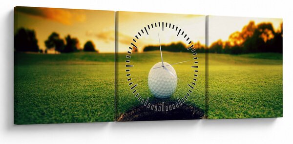 Tablou - Golf (cu ceas) (90x30 cm)