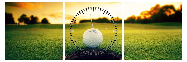Tablou - Golf (cu ceas) (90x30 cm)
