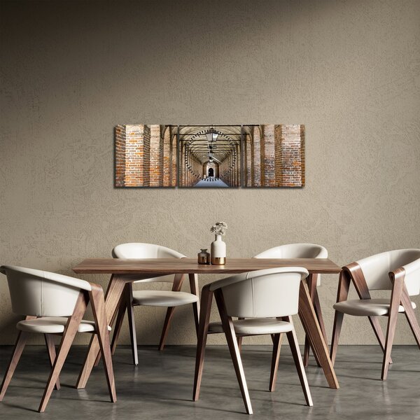 Tablou - Hol 3D (cu ceas) (90x30 cm)