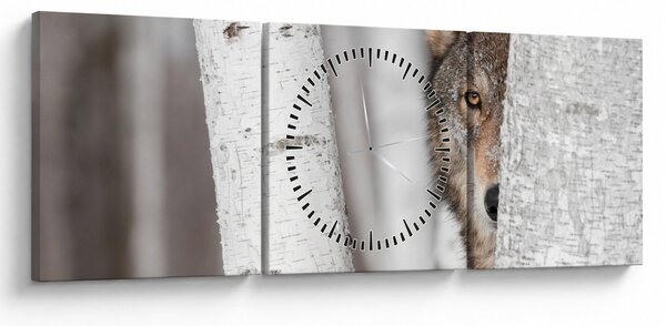 Tablou - Lup (cu ceas) (90x30 cm)
