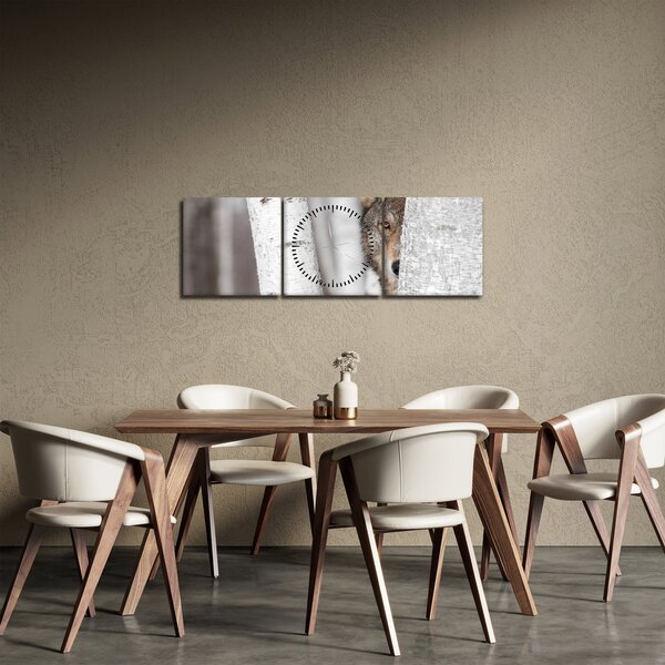 Tablou - Lup (cu ceas) (90x30 cm)
