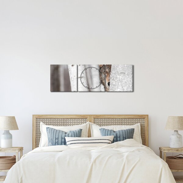 Tablou - Lup (cu ceas) (90x30 cm)