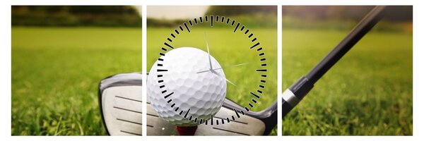Tablou - Golf (cu ceas) (90x30 cm)