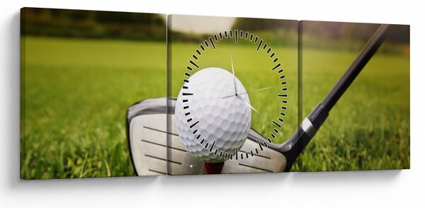 Tablou - Golf (cu ceas) (90x30 cm)