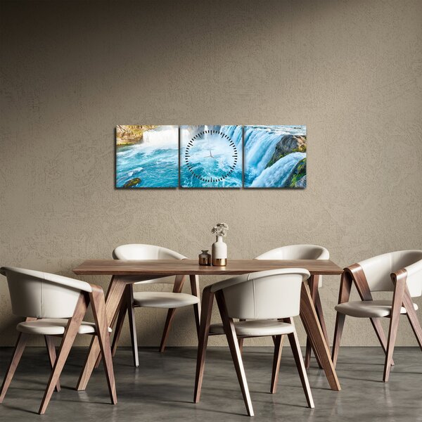 Tablou - Cascade (cu ceas) (90x30 cm)
