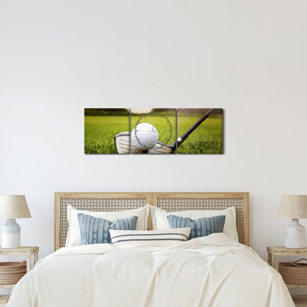Tablou - Golf (cu ceas) (90x30 cm)