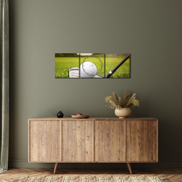 Tablou - Golf (cu ceas) (90x30 cm)
