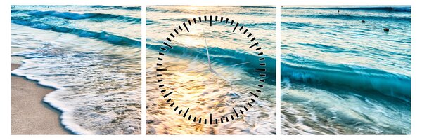 Tablou - Mare (cu ceas) (90x30 cm)