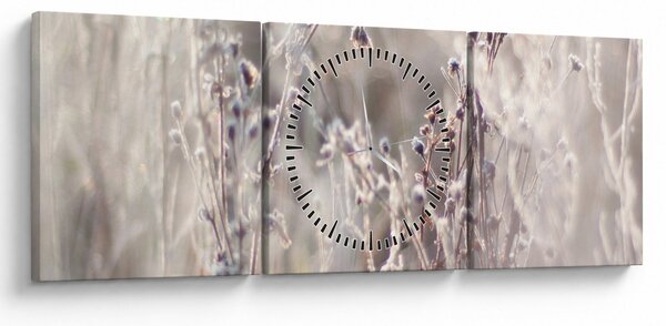 Tablou - Plante (cu ceas) (90x30 cm)