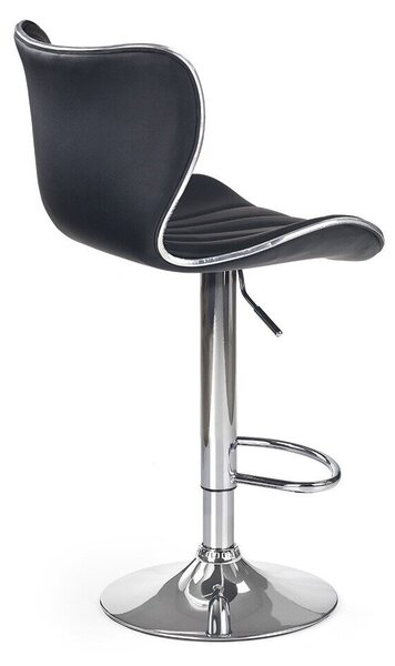 Scaun de bar Houston 238, Negru, Argint, 91x48x55cm, 8.5 kg