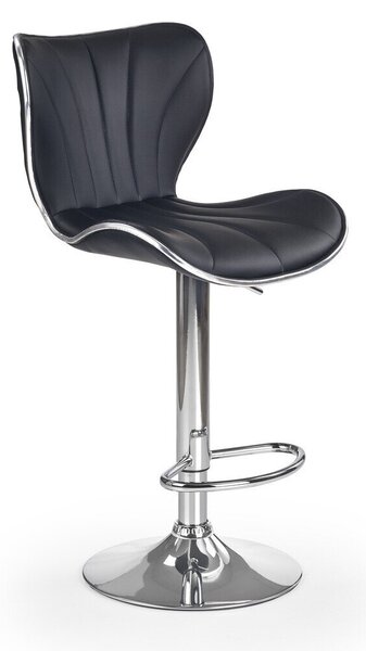 Scaun de bar Houston 238, Negru, Argint, 91x48x55cm, 8.5 kg