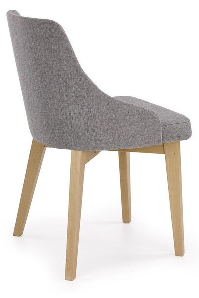 Scaun Houston 577, Gri, Stejar Sonoma, 82x51x55cm, 8.5 kg, Lemn: Fag