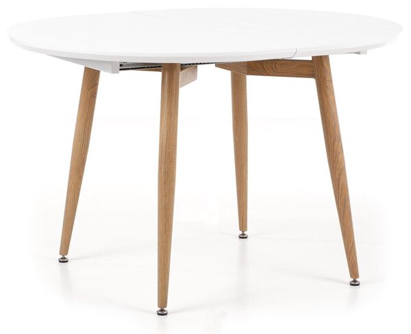 Masă Houston Humus, Alb, Stejar San Remo, 75x100x120cm, 50.7 kg