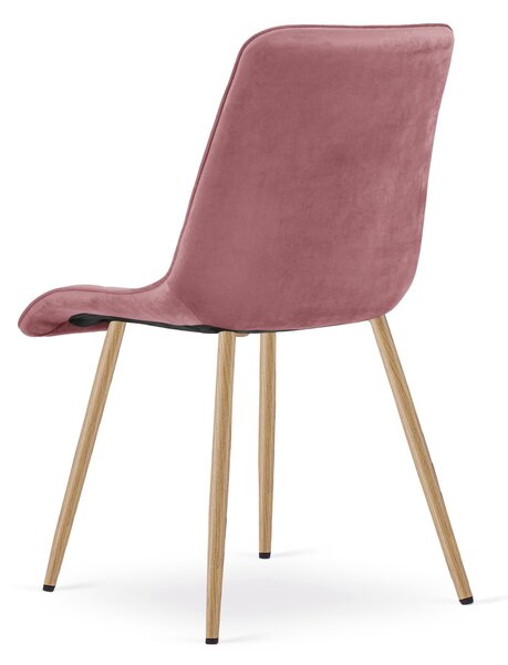 Scaun de masa SPLIT VELVET, roz