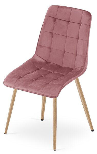 Scaun de masa SPLIT VELVET, roz