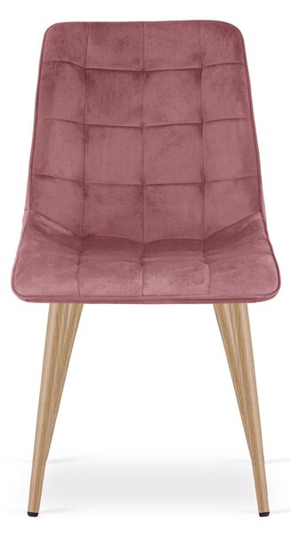 Scaun de masa SPLIT VELVET, roz
