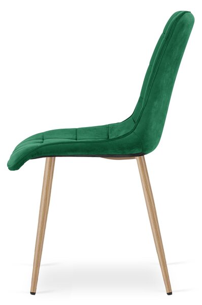 Scaun de masa SPLIT VELVET, verde
