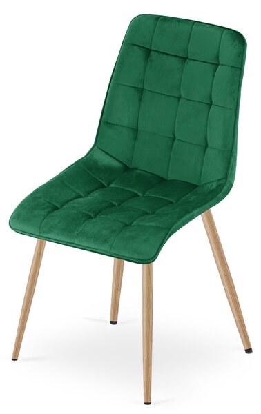 Scaun de masa SPLIT VELVET, verde