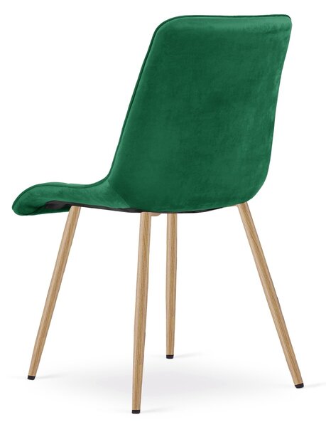 Scaun de masa SPLIT VELVET, verde