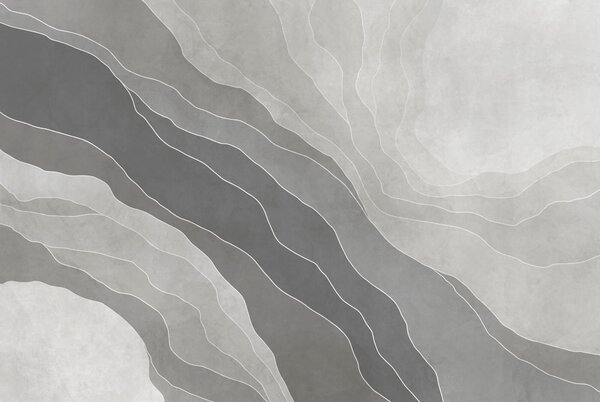 Fototapet Fundal gri și alb cu linii, Fototapet abstracte, Fototapet populare, t00680 - Tapeko.ro