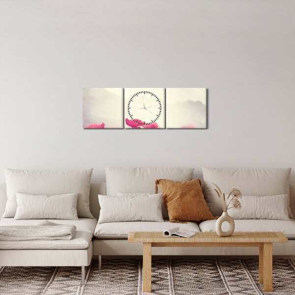 Tablou - Maci (cu ceas) (90x30 cm)