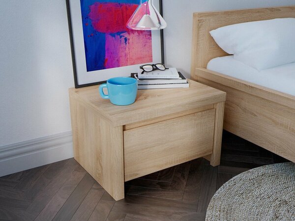 Dulap pantofi Nolroma 115, Stejar Sonoma, PAL laminat, 45x66x41cm, 15 kg