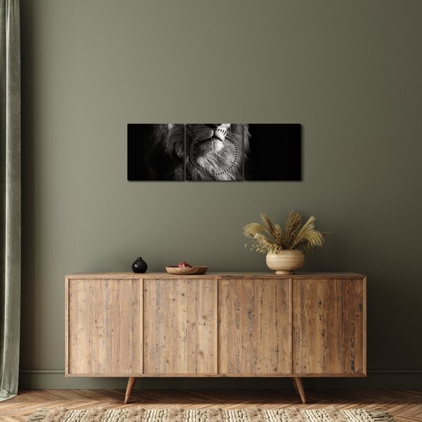 Tablou - Leu (cu ceas) (90x30 cm)
