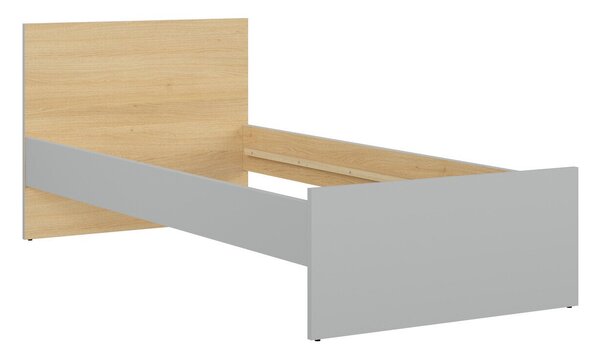 Pat Nuevaru 104, Stejar, Gri deschis, PAL laminat, 81x95x204cm, 31 kg