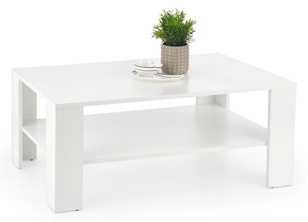 Măsuță de cafea Houston 361, Alb, MDF, 53x65x110cm, 20 kg