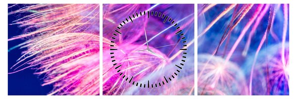 Tablou - Macro (cu ceas) (90x30 cm)