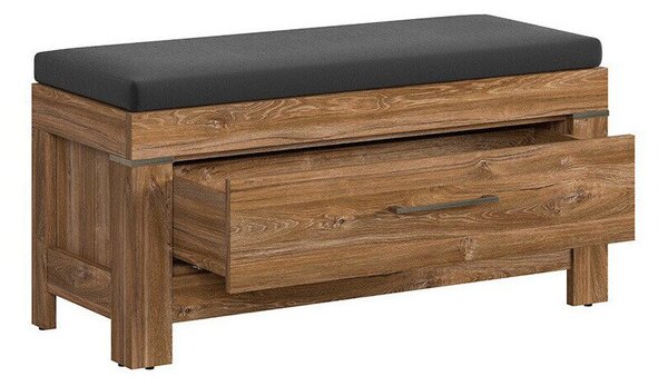 Dulap pantofi Etrlire 127, Stejar Stirling, PAL laminat, 50x101x40cm, 27 kg