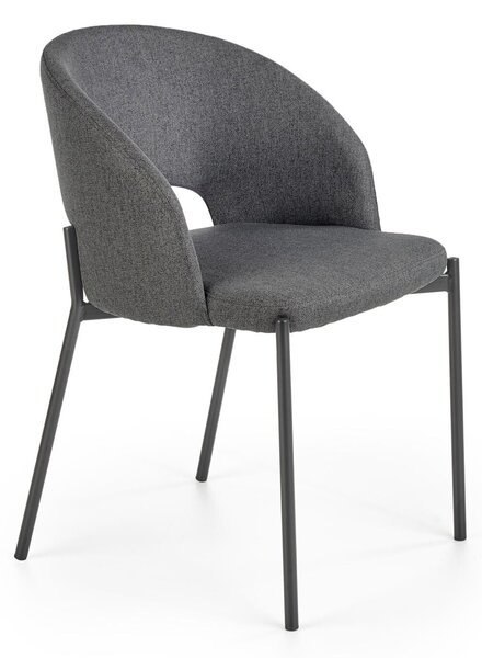 Scaun Houston Virtus, Gri, Negru, 77x51x57cm, 13.5 kg