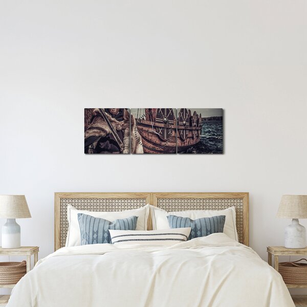 Tablou - Viking (cu ceas) (90x30 cm)